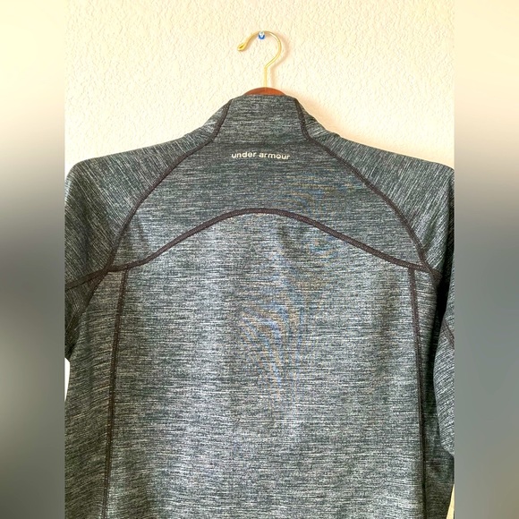 Under Armour Heathered Running Cold Gear Zip Pullover Sweater Jacket Women’s M - Picture 7 of 13